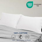 Zaizaihome Waffle Weave Pillowcases Queen Size 2 Pack, 100% Egyptian Cotton 600 Thread Count, Ultra Soft Pillow Shams with Envelope Closure, Breathable Skin-Friendly Pillow Case, White, 20x30 Inches - color: White, size: 30" x 20" (Pack of 2)