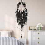 Black Dream Catcher with Tree of Life | Handmade, Wall Decor, Wall Hanging Ornament, Bedroom Living Room Home Decor