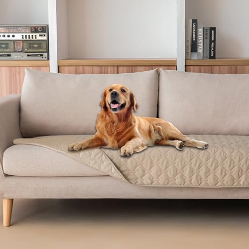 gogobunny 3X Stronger Waterproof Pet Blanket, Scratch Proof Furniture Protector for Dogs Cats, Reversible Cover 30x70 Inch, Dark Beige - color: Dark Beige, size: 30x70 Inch (Pack of 1)