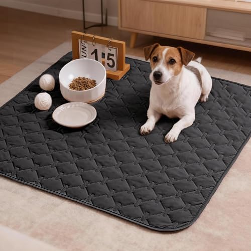 gogobunny 100% Double Sided Waterproof Dog Blanket Soft Pet Bed Cover Reversible Protect Furniture Couch Sofa Car for Puppy Large Dog Cat (Dark Charcoal/Light Charcoal, 30x30 Inch (Pack of 1)) - color: Dark Charcoal/Light Charcoal, size: 30x30 Inch (Pack