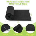Riare 16x80 Inch Black Felt Planter Liner Roll- 2 Rolls Non-Woven Fabric Planter Liner for Outdoor Plants, Coco Liner Roll Alternative Basket Planter Liner for Planters Hanging Basket Window Box - size: 16 x 80 Inch