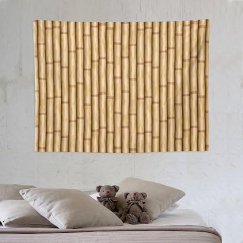 HZOHNAGO Bamboo Tapestry Retro Brown Bamboo Pattern Printed Wall Tapestry Painting Wall Hanging for Bedroom Living Room Dorm 40" W x 30" H - color: Bamboo-2, size: 40"L x 30"W
