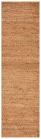 SAFAVIEH Natural Fiber Collection Runner Rug - 2'3" x 6', Gold, Handmade Jute, Braided Woven Design, Ideal for Living Room, Bedroom (NF212E) - color: Gold, size: 2'3" x 6' (Runner)