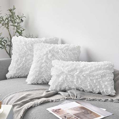 FAVRIQ 14 x 22 Pillow Inserts (Set of 2) - Premium Square Interior Sofa Throw Pillow with 100% Cotton Cover - Decorative Pillow Insert Pair - White Couch Pillow - size: 14x22 Inch