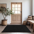 Super Area Rugs Farmhouse Jute Braided Rug - Reversible Natural Fiber- Eco Friendly Rug for Living Room - Kitchen - Entryway Hand Woven, Black, Rectangle 3' X 5' - color: Black, size: 3' x 5' (Rectangular)