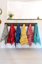 Unique Loom Chindi Cotton Collection Soft Hand Woven Natural Fiber Striped Area Rug, 2 ft 2 in x 3 ft, Red/Purple - color: Red/Purple, size: 2'2" x 3' (Rectangular)