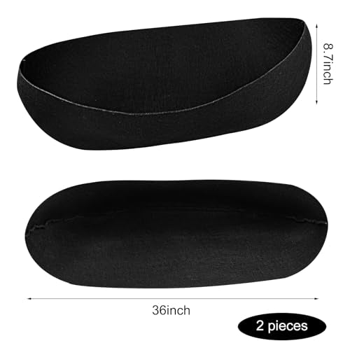 2PCS 36Inch Upgraded Planter Basket Liners Fabric Window Box Liners Felt Trough Planter Liner Black Flower Basket Liner Non-Woven Hanging Plant Liner for Planters Garden Fence - Avoid Bird Nesting - size: 2PCS 36 Inch