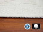 COTTON CRAFT Woven Area Rug - 2 Pack Cotton Jacquard Textured Rug - Boho Farmhouse Rustic Throw Rug with Fringe - Machine Washable Accent Mat for Bedroom Living Room Entryway Nursery - 20x32 - White - color: White - 2 Pack, size: 1'8" x 2'8" (Rectangular)
