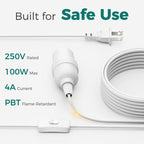 DiCUNO Hanging Lantern Extension Cord Cable, E26 Pendant Light Socket On Off Inline Cord Switch Control Lamp, Switch Close to Polarized Plug, 13 Feet, White, 1-Pack - style: 13ft - White