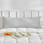 WARMDERN Waffle Weave Pillowcases Body Size 1 Pack Pillow Cases Soft Microfiber Pillow Case Covers Set of 2 Boho Woven Textured Pillowcase with Envelope Closure(Light Grey, Body, 20x54 Inches) - color: Light Grey-waffle Weave, size: 20" x 54" (Pack of 1)