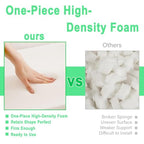 Stuffed Ottoman with Modern High Density Foam Faux Fur Pouf Stool Round Foot Stool Cushion Storage Ottoman 20 * 12''Floor Pouf Ottoman Foot Rest for Living Room (Snow Coffee)