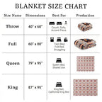 Sacred Thread Aztec Blanket Fleece, Reversible Native American Blanket, Western Throw, Native American Western (Grey Flannel), King (87”x95”) - color: Grey Flannel, size: King (87”x95”)