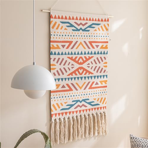 BMIDRUT Macrame Woven Tapestry Wall Hanging Tapestry Bohemian Tapestries Art Tapestry for Home Apartment Dorm Room Backdrop 20x35 Inch - color: C2