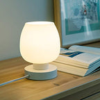 Touch Bedside Table Lamp Set of 2 - Modern Nightstand with USB-C&A Charging, 3-Way Dimmable LED Desk Lamp, White Opal Glass Shade - color: USB-white_2packs, size: USB