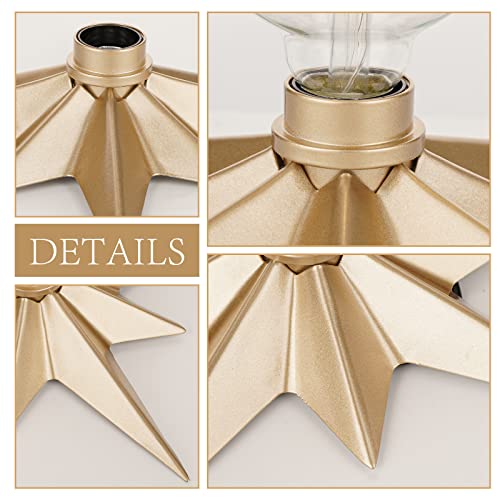 2 Pack Flush Mount Ceiling Light - Star Lights Fixture Hallway Lighting Fixtures Modern Ceiling Lights Brass Flush Mount Light Fixture for Kitchen Bathroom Bedroom Entryway (Bulb not included) - color: 2 Pcs Brass Ceiling Light