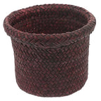 1Pc Seaweed Woven Plant Holder Natural Seagrass Pot Container for Indoor Plants Handcrafted Design Versatile Basket for Home Decor