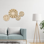uxcell Bohemian Wall Basket Decor Set, Straw Wall Decor, Wall Hanging Decor, Hanging Woven Wall Basket, Wicker Wall Decor (3pcs)