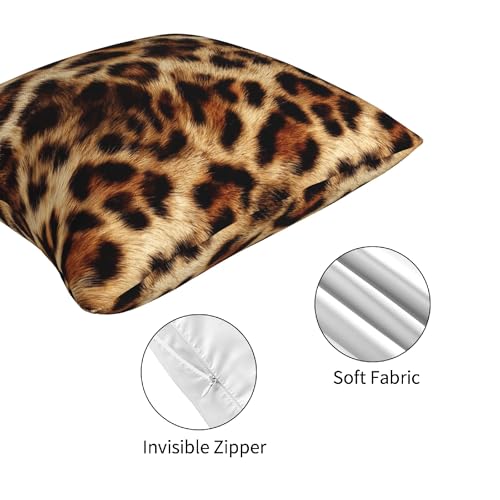 Animal Print Throw Pillow Covers 18 X 18 Inch Set of 4 Decorative Cushion Cover Home Decor for Sofa Chair Couch Bedroom Living Room - color: Animal Print