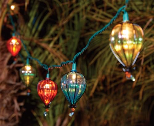 DOGHLY 11FT Fairy String Lights with 10 Color Bulbs Decorations, Outdoor Tropical Beach Theme Lights Patio String Lights for Party Camping Wedding Decor, UL Listed, Connectable,1 Pcs - size: 1 Pcs