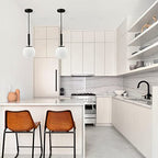DIRYZON Modern Globe Pendant Lighting for Kitchen Island Black Hanging Ceiling Light Dining Pendant Chandelier Fixture with 7.9 Inches Milky White Frosted Lampshade - color: Black, size: 8 Inch-Hardwired