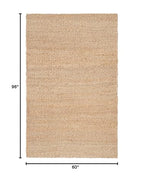 SAFAVIEH Natural Fiber Collection Area Rug - 5' x 8', Natural, Handmade Farmhouse Jute, Ideal for High Traffic Areas in Living Room, Bedroom (NF732A) - size: 5' x 8' (Rectangular)