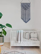 Winterdemoon Handmade Cotton Home Decor Macrame Wall Hanging Grey - color: Grey1