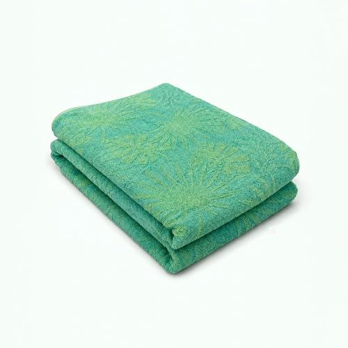 100% Cotton Throw Blanket for Couch Sofa or Bed All Season Terry Blankets & Throws, Lightweight & Breathable Cotton Blanket, Picnic Rug, Terry Bed Sheet (Green) - color: Green