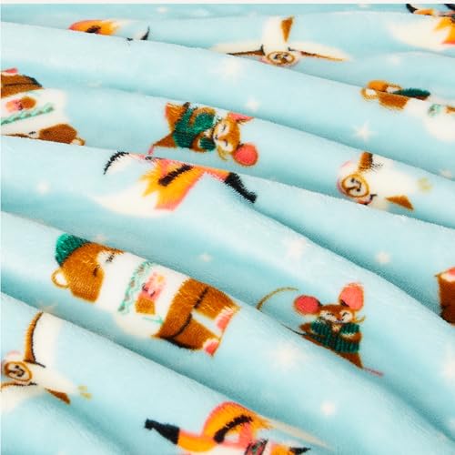 Amazon Basics Kids Fleece Blanket, Ultra-Soft Lightweight Throw for Children, Forest Friends, 50 x 60 Inches - color: Forest Friends, size: 50 x 60 inches