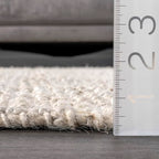nuLOOM Ashli Solid Farmhouse Jute Runner Rug, 2' 6" x 8', Off-white - color: Off White, size: 2'6" x 8' (Runner)