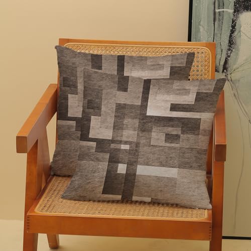 BETGINY Brown Beige White Pillow Covers 20x20, Abstract Art Outdoor Decorative Throw Pillows for Couch, Modern Geometry Decor Cushion Cover 2 Pcs Soft Farmhouse Square Pillowcase for Bed Car Safa - color: Brown Beige, size: 20" x 20" (Pack of 2)