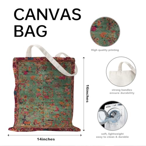 Boho Style Canvas Bag for Women Boho Fashion Tote Bag for Bohemian Lover - color: Chinemb Bag