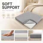 Velvet Zabuton Meditation Mat - Large Floor Pillow for Adults & Yoga Meditation Cushion - High Density Foam Floor Seating with Washable Cover, 31x31 Inch (Gray) - color: Grey
