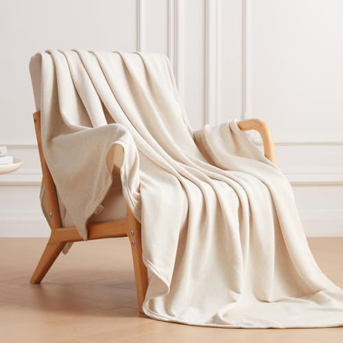 COOVA Lightweight Knit Throw Blanket for Couch, Decorative Blanket, Soft and Cozy Throw for Sofa, Bed or Chair, Living Room (Taupe, 50×60 inches) - color: Taupe, size: 50"x60"
