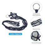 PATIKIL Macrame Hanging Planter, 35 Inch Handmade Hanging Plant Holders Flower Pot Hanger Flower Pot Hanger for Indoor Outdoor Decor, Navy Blue