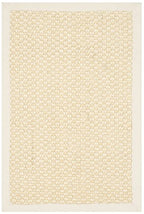 SAFAVIEH Area Rug 2x3 - Natural Fiber Collection - Cream, Sisal Design, Sisal, Woven Design with Border (NF525A) - color: Creme, size: 2' x 3' (Rectangular)