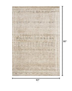 Loloi Jeremiah Brent Bleecker Collection BLE-07 Khaki/Natural 5'-3" x 7'-6" Area Rug - color: Khaki / Natural, size: 5'3" x 7'6" (Rectangular)
