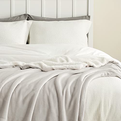 Bedsure GentleSoft Sherpa Fleece Throw Blanket for Couch, Non-Heated, Thick and Warm Throw for Women and Men, Soft Fuzzy Plush Blanket for Winter, Linen, 50x60 Inches - color: 05 - Linen, size: Throw (50" X 60")
