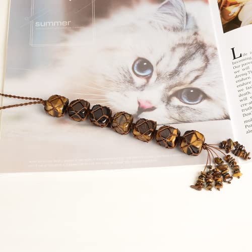 Hanging Ornaments Natural Tiger Eye Ornaments Home Decor Gemstones Reiki Feng Shui Ornament Window Wall Ornament - color: A-style 4