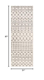 Livabliss Elsie Global Bohemian Runner Area Rug,2'7" x 7'3",Khaki/Gray - color: Khaki / Gray, size: 2'7" x 7'3" (Runner)