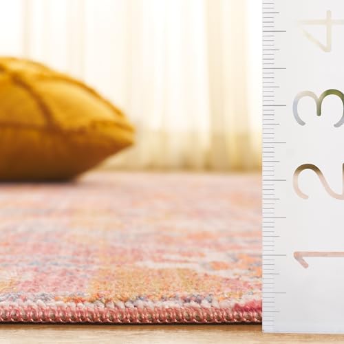 SAFAVIEH Persian Collection Runner Rug - 2'2" x 8', Red & Orange, Distressed Design, Non-Shedding & Easy Care, Ideal for High Traffic Areas in Living Room, Bedroom (VTP471Q) - size: 2'2" x 8' (Runner)