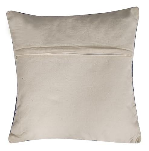 Indian Cotton Cushion Cover Sabra Kilim Pillow Cover Designer Decorative Sofa 18x18 Inche Handwoven Cushion Case for Farmhouse Home Decor Spring Decorative Pillow (Pattern 28) - color: Pattern 28