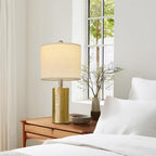 G-SAFAVA 20.5" Small Table Lamps for Living Room Lamp Set of 2 Ceramic Lamps for Bedroom Bedside Lamps Modern Boho Lamps for Night Stands Farmhouse Nightstand Lamp Side End Table Lamp, Gold - color: Gold