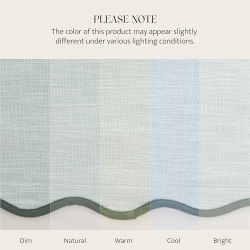 Double Stitch Scalloped Throw Pillow Covers - 100% Cotton Decorative Boho Pillow Covers 18 x 18, Made in India, Square Cushion Case, Grandmillennial Decor for Couch Sofa Living Room, Aqua Mint - color: Aqua Mint, size: 18" x 18" (Pack of 1)