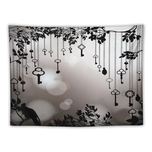 Houselerax Gothic Crow Tapestries,Black Birds Crow Gothic Dark Witchy Wall Hanging Decor Tapestry for Bedroom Living Room 60"x40" - color: Gothic-1, size: W60xL40in