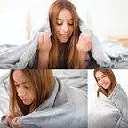 JIAHANNHA Grey Throw Blankets,Fleece Blanket Throw Size 50"×60",Super Soft Cozy Plush Light Grey Blanket for Couch Sofa Bed,Flannel Lightweight Warm Bed Blankets - color: Grey, size: Throw(50"×60")