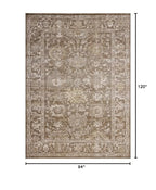 Loloi Magnolia Home by Joanna Gaines Pace Collection PAC-01 Bark/Natural 7'-10" x 10' Area Rug - color: Bark / Natural, size: 7'10" x 10' (Rectangular)