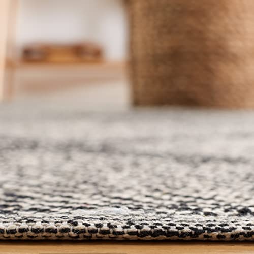SAFAVIEH Montauk Collection Accent Rug - 2' x 3', Black, Handmade Cotton, Ideal for High Traffic Areas in Entryway, Living Room, Bedroom (MTK821D) - color: Black, size: 2' x 3' (Rectangular)