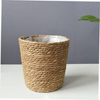 BESPORTBLE Planter Straw Woven Basket Plant Vase Liner for Home Decor Centerpiece