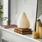 RONDURE 9.1" Modern Ceramic Table Lamp, Fully Dimmable Bedside Lamp for Bedroom Living Room Nightstand, White Translucent Ceramic Shade, Warm Ambient Decorative Corded Lighting, Bulb Included - style: Ariadne