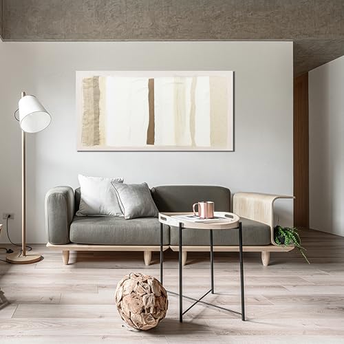 Abstract Wall Art Decor Modern Canvas Art Wall Decor Brown And White Wall Art Decor Minimalist Wall Art Prints Neutral Canvas Wall Art for Living Room 20"X40" for Room Bedroom Office Decor - color: Brown, size: 40"L x 20"W